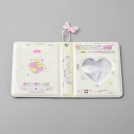 Heart Window Plastic Mini Photo Albums DIY-WH20062-42B-1