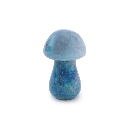 Dyed & Heated Natural Blue Aventurine Healing Mushroom Figurines PW-WG61562-29-1