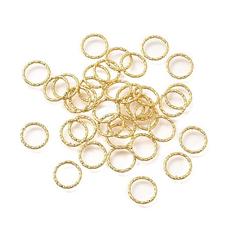 Brass Soldered Closed Rings KK-B147-05C-G-1