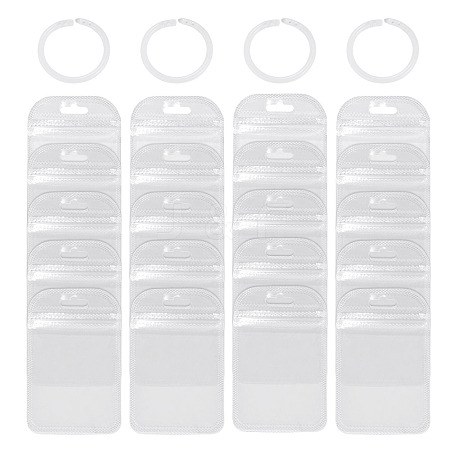 50Pcs Transparent Plastic Resealable Packaging Bags OPP-TA0001-28-1