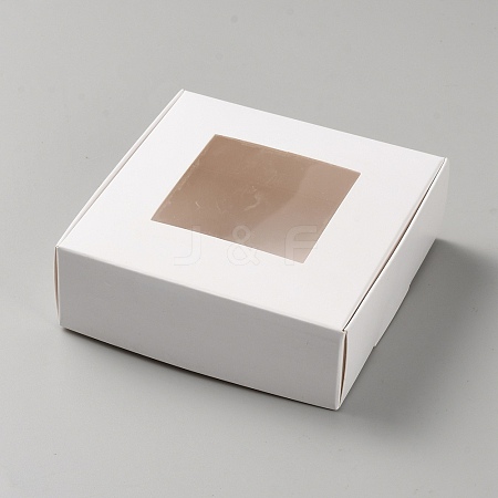 Paper Candy Storage Box CON-WH0084-96A-02-1