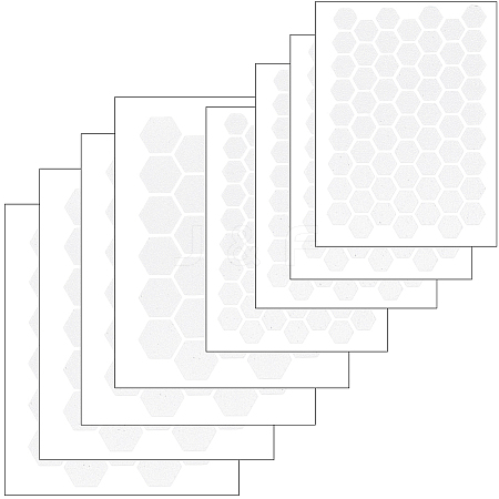 8Pcs 2 Styles PEVA Rubber Anti-Slip Hexagonal Phone Grip Tape Stickers for Phones AJEW-SP0002-64B-01-1