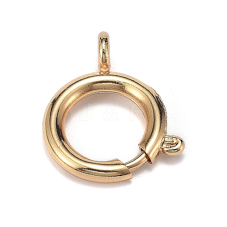 Brass Spring Ring Clasps LS-ZIRC-F120-014G-1