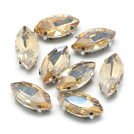 Sew on Rhinestone LS-RGLA-T034-6x12mm-09-1
