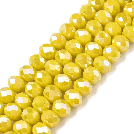 Electroplate Glass Beads Strands LS-EGLA-A044-P6mm-B04-1