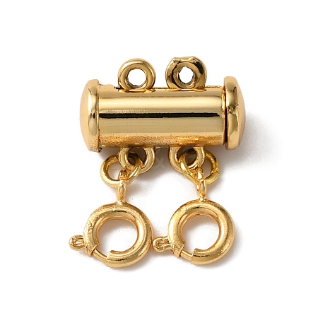 2-Strand 4-Hole Alloy Magnetic Slide Lock Clasps FIND-TAC0014-69B-G-1