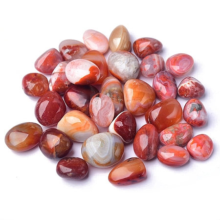 Natural Carnelian Imitation Pebble Ornament PW-WG8720F-24-1