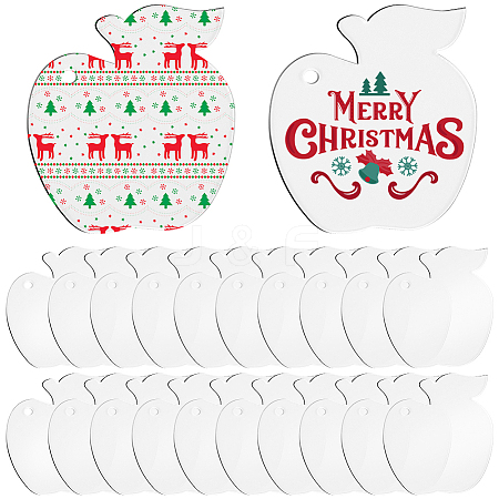 30Pcs Christmas Acrylic Big Pendants FIND-SC0011-41-1