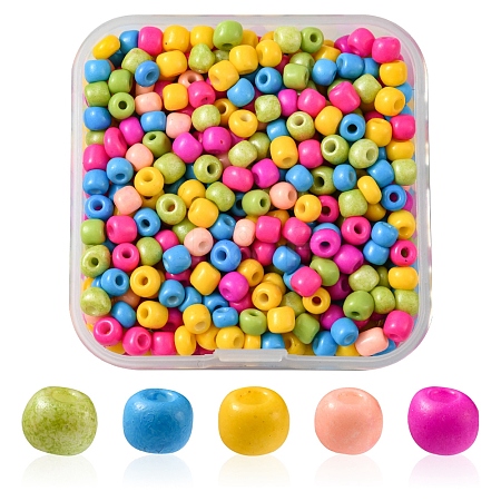 55G 6/0 Baking Paint Glass Seed Beads SEED-FS0001-01-1