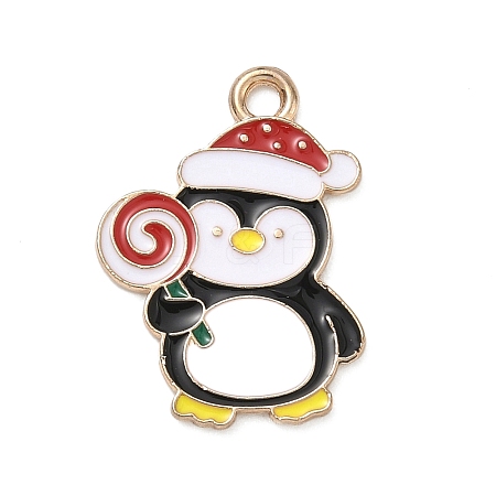 Christmas Alloy Enamel Pendants ENAM-I071-01KCG-04-1
