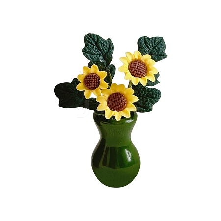 Resin Sunflower Vase Model PW-WG55261-01-1