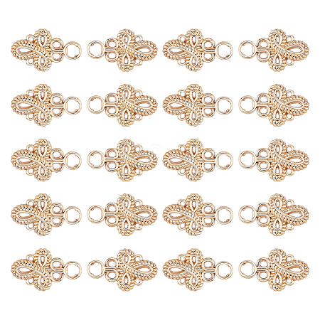 20Pcs Knot Zinc Alloy Adjustable Jean Button Pins FIND-FH0017-91G-1