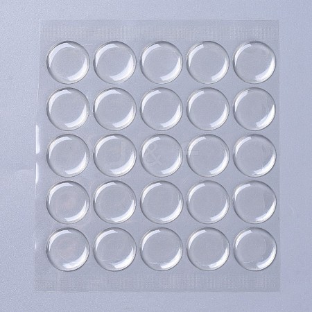 Plastic Clear Cabochons Epoxy Sticker AJEW-J031-01-1
