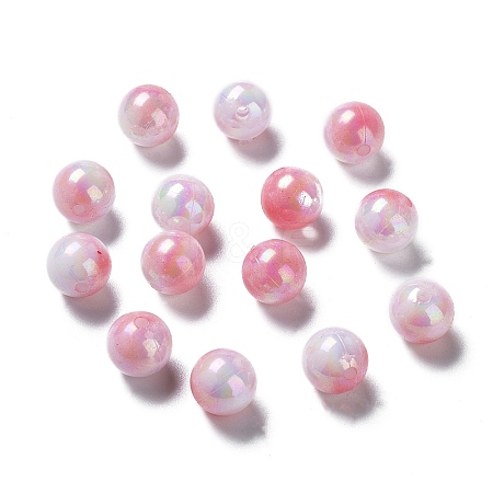 Two Tone Opaque Acrylic Beads LS-SACR-P024-01B-W06-1