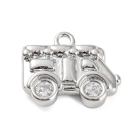 Brass Micro Pave Cubic Zirconia Pendants LS-KK-K276-05P-1