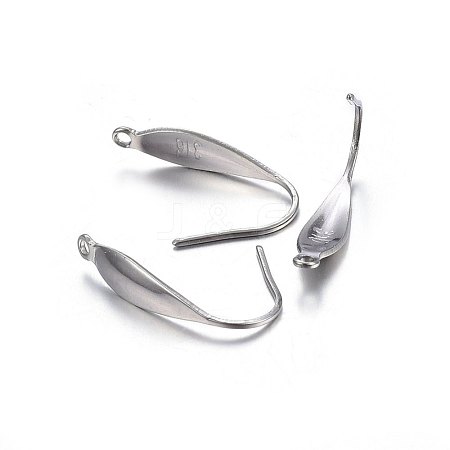 Tarnish Resistant 316 Surgical Stainless Steel Earring Hooks X-STAS-P210-17P-1