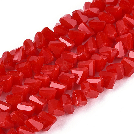 Opaque Glass Beads Strands GLAA-N019-4mm-02-1