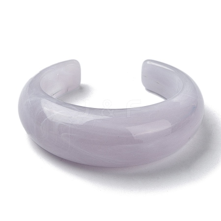 Plain Resin Cuff Bangles LS-BJEW-B074-02B-1