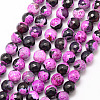 Natural Fire Crackle Agate Bead Strands X-G-K166-06F-8mm-07-1