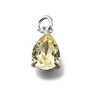 Teardrop Brass with Glass Charms KK-G525-09P-2