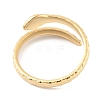 304 Stainless Steel Snake Open Cuff Rings RJEW-D002-21G-2