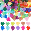 240Pcs 12 Colors Autumn Theme Transparent Frosted Acrylic Pendants MACR-PH0002-14-1