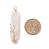 Natural Quartz Crystal Big Pendants PALLOY-JF01557-04-4