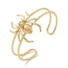 Halloween Spider 304 Stainless Steel Open Cuff Bangles SA-CBA0444-01G-4