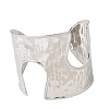 Hammered 304 Stainless Steel Open Cuff Bangles BJEW-K264-04P-4