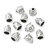 Apetalous Alloy Cord End Caps TIBEB-0672-AS-RS-3