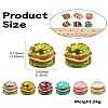 6Pcs 6 Colors Resin Cabochons RESI-CJ0004-27-8