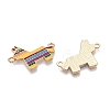 Rack Plating Alloy Enamel Colorful Mexican Donkey Connector Charms ENAM-N056-350G-2