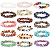 24 Styles Natural & Synthetic Mixed Gemstone Chip Beads G-PA0001-98-7