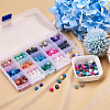 300Pcs 15 Colors Natural Crackle Agate Beads G-TA0001-26-14