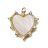 Valentine's Day Brass Micro Pave Clear Cubic Zirconia Pendants KK-C262-13A-G-1