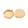 Brass Pendant Cabochon Settings KK-F898-20C-G-2