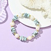 Natural Larimar Beaded Stretch Bracelets for Women BJEW-JB14099-1