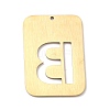 Ion Plating(IP) 304 Stainless Steel Pendants STAS-K216-49B-G-3