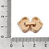 Heart Brass Enamel Fold Over Clasps KK-CBAA3D5-861G-3