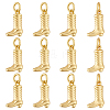 12Pcs Brass Charms ZIRC-BC00001-27G-1