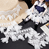 3 Yards 3 Styles Polyester Embroidery Flower Lace Trim OCOR-GA0002-05-5