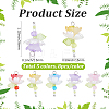 40Pcs 5 Colors Acrylic & ABS Plastic Imitation Pearl Pendants FIND-BM0001-51-2