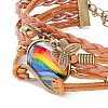 Rainbow Pride Bracelet LS-BJEW-F426-01C-3