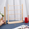 4-Tier Detachable Wooden Bracelet Organizer Display Tower Stands ODIS-WH0043-262A-3