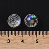 Transparent Electroplate Glass Beads EGLA-N002-31-G10-3