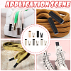 50 Boxs 5 Colors Alloy Shoelace Protector Tips FIND-SP0004-69-4