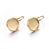 304 Stainless Steel Leverback Earring Settings X-STAS-F191-03G-10mm-4