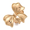 Bowknot Alloy Open Cuff Rings for Women RJEW-U028-03G-2