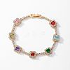 Colorful Cubic Zirconia Tennis Bracelets for Women XZ3226-1-1