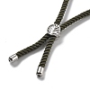Twisted Nylon Cord Silder Bracelets DIY-B066-03P-22-3